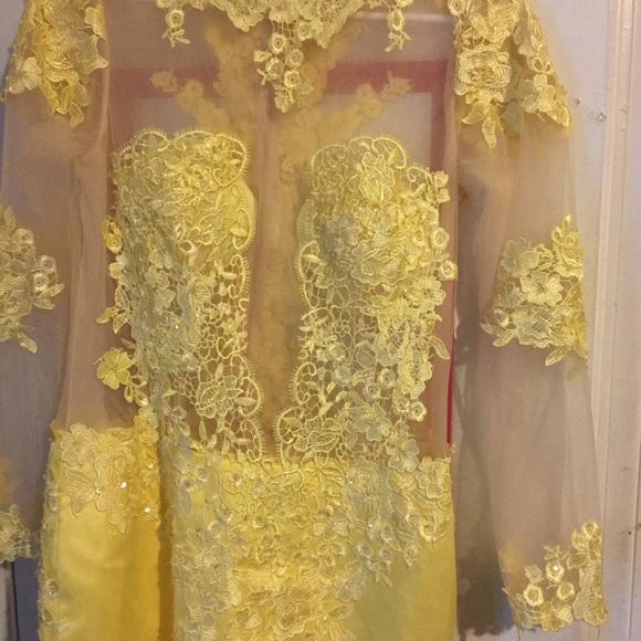 Yellow Prom Dress - Picture 3 of 5